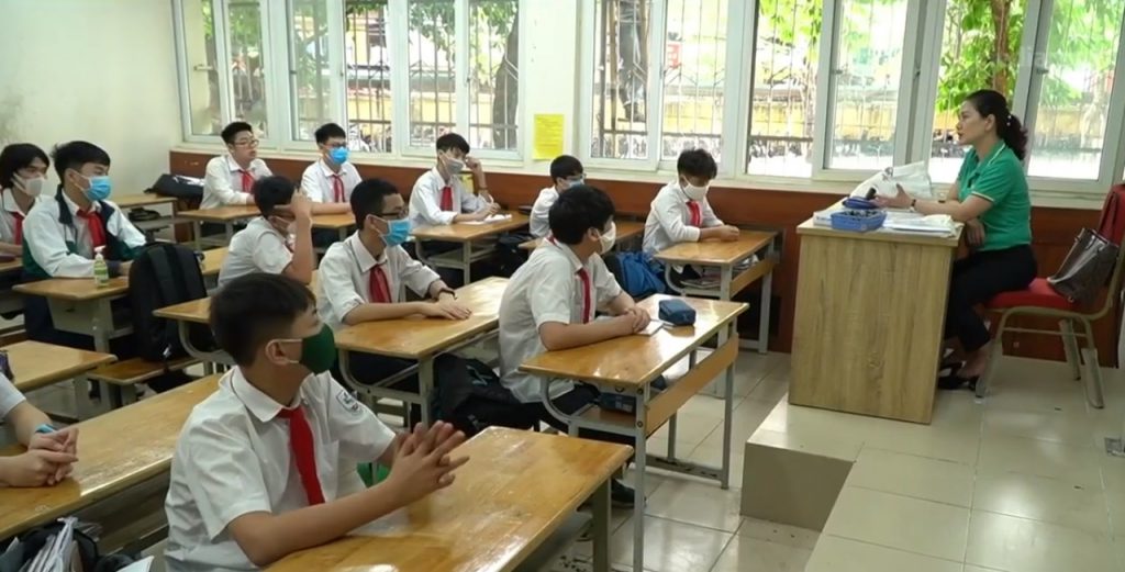 No Vietnã, 22 milhões de alunos voltaram à escola após a reabertura. Crédito: CNA/Reprodução.